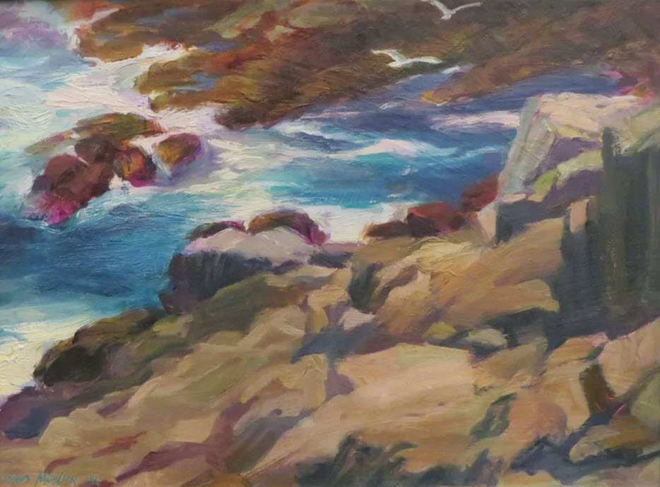 Seascape 2, an oil painting by David Mueller